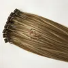 2019 Nya produkter Hår Andra anpassade färg tillgängliga 6D Human Hair Extensions P6 / 613 # Markera 50gram / väska kan skrivas med järn