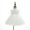 iyeal baby christning gowns幼児の女の子のドレスバプテスマのための小さな女の子の服結婚式3pcs3906518のための夏のドレス