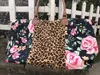 22 inch flower plaid tote Women Duffel Bag Floral Weekender Duffle for Lady Girls Weekend Travel Tote 10 styles LJJK22152165390