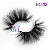 Custom Private Label Makeup Strip Mink lashes 3D Soft Natural Long Fluffy Crisscross Thick 25MM 5D Mink Eyelashes Crystal Diamond 9813567