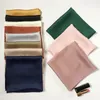 Partihandel - Märke Väskor Scarf Kvinnors Silk Scarf Fashion Lady Square Square Soft Shawls Pashmina Solid Color Bandana