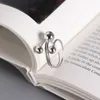 Pure 925 Sterling Silver Open Rings For Women New Simple Multilayer Three Beads Statement Ring Fine Jewelry