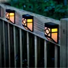 LED Solar Lamps Vintage Outdoor Wall Light Solar Energy Garden Fence Lights Waterproof LED Wall Lamp