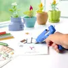 Mini Melt Glue Glue Glue Glue Sticks Admovable Anti Cover Glue Gun Kit مع مشغل مرن لمشاريع DIY الصغيرة الحرف اليومية 6959765