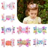 12 Styles Lollipop Hair Clips Girls Gradient Bowknot Glitter Rainbow Hairpins Barrettes girl Kids Party Headdress Accessories M2150