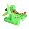 A new propeller wind-powered car pupils physics DIY fun experiment extracurricular technology small Science