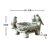 Statue d'oiseaux rétro, cendrier en résine, artisanat, accessoires de décoration pour la maison, pour le salon