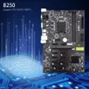 FreeShippipping Mining Board B250 Mining Expert Motherboard Videokortsgränssnitt stöder GTX1050TI 1060Ti Designad för Crypto Mining