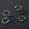 Rostfri näsa hoop ring cirkulärer hästsko skivstång ringer ögonbryn läpp kropp piercing smycken2584603