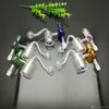 Skönhet dubbel filter glas brännare glas bongs olje brännare glas vatten rör oljeriggar rök riggar gratis