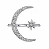 Star Moon Ring Diamond Rings Open Regolabile Women Rins Rings Fashion Jewelry Regalo Will e Sandy