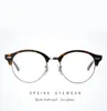 Partihandel-Ny Fashion Round Semi- Rimless Frame R 4246V För män och kvinnor kan vara myopi glasögon läser glasögon