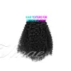 VMAE Fashionable Peruvian Virgin Human Hair Afro Curly Kinky Straight 4A Clip in 120g 140g 160g Natural Color Cuticle Aligned