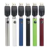 Law 1100mAh Button Variable Voltage Battery 510 Threading Preheat VV Vape Pen 14mm com carregador USB para carrinhos inteligentes