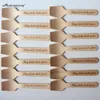 Cucharas de postre de barra de caramelo personalizadas x100, cucharas de helado de madera desechables biodegradables, suministros para juegos Truth or Dare