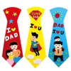 Barn diy slipsar hantverk dagis barn handgjorda slips pedagogiska leksaker fars daggåva barn non vävt kläder material set