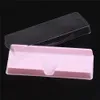 Hela falska ögonfransar Transparent vitrosa beige plastögonfransar Förpackningsbox Fake Eyelash Tray Storage6509082