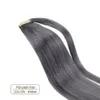 Silvergrå Human Hår Ponny Tail Hairpiece Wrap Around Dye Free Natural Hightlight Salt och Pepper Grå Hår Ponytail 100g 120g 140g