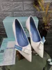 Hot Sale-Ladies Fashion Pointed Flat Shoes Patent Leather Bow Ladies Fashion Single Shoes Gå med trend