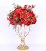 Centres de table en boule de fleurs artificielles personnalisés de 47cm, 1m de pivoines, arrangement de rangées de fleurs, décoration d'arc de mariage, bouqet de fleurs de table4076943