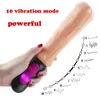 Khalesex Realistic Dildo Vibrator 10速度Gスポットクリトリス膣マッサージ暖房柔らかい柔軟なバイブレーターの性のおもちゃY191030