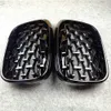 1 пара новых бриллиантовых грилей Abs Racing Grills для BMW F10 F22 F30 F48 G11 G30 F15 Глянцевая черная решетка