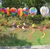 Rainbow Stripe Grid Windsock Hot Air Balloon Wind Spinner Garden Yard Utomhus dekoration Hängande dekoration Sn1067