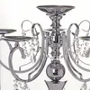 Candelabro alto de metal com 5 braços, candelabro votivo dourado, suporte de vela, mesa de casamento, decorações, suprimentos4351849