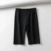 Pantaloncini da motociclista neri sexy pantaloncini da donna elasticizzati a vita alta streetwear skinny fitness jogger coreano pantaloni sportivi da femme estivi