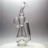 8.3Inch Clear Funnel Glass Bong Accessories Recycler dab Rig Accessories Smoking Pipe Accessory Global delivery