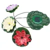 Practical Garden Pool Floating Lotus Flower Light Night Flower Lamp for Pond Fountain Decoration Solar Lamps