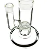 Unique 3 chambres verre Bong narguilés huile Dab plates-formes avec cendrier peigne disque Perc dôme pomme de douche droite Perc conduites d'eau