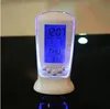 LED Digital LCD Alarm Clock Calendar Thermometer with Blue Backlight Desk Clock Multifunction Digital Clock With Time