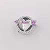 Andy Jewel Authentic 925 Sterling Silver Beads Sparkling Arrow & Heart Charm Red & Clear Cz Royal Purple Crystals Charms Fits European Pandora Style