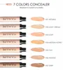 FOCALLURE 7 colors Full Coverage Makeup Liquid Concealer Convenient Eye Concealer Cream Waterproof Make Up Base Concealer 120pcs/lot DHL