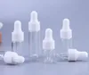 Tom 1 ml 2ml 5ml Clear Glass Dropper Bottle Mini Glass Essential Oljeflaska Med Slang Glasflaska LX2067