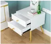 Solid wood bedside cabinet Easy Bedroom Furniture Bedsides Double Storage Light and luxurious household cabinets