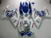 Injectie Mold Fairing Kit voor 2006 2007 Suzuki GSXR600 750 GSXR600 GSXR750 K6 06 07 GSXR 600 GSXR 750 Wit Blue Backings GG88