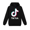 Crianças moletons hip hop roxo rosa preto tiktok manga longa com capuz com capuz meninas adolescentes meninos tik tok moletons 3t-14y105f8756462