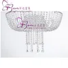 18 inch Crystal Chandelier Style Drape Suspended Swing cake stand round hanging cake stands wedding centerpiece