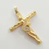 Johnny Hallyday collana con pendente per chitarra da uomo gioielli in acciaio inossidabile 316 con ciondolo con medaglione galleggiante Christian Crucifix6690126