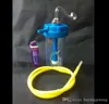 Narghilè acrilico con bombola di ossigeno Bong in vetro all'ingrosso Bruciatore a nafta Tubi per l'acqua in vetro Impianti petroliferi senza fumo