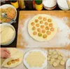 37 Agujeros Herramientas Molde Herramientas Molaninas Maker Ravioli Molde de aluminio Pelmeni Tarjeta de Albullición Cocina DIY Herramientas Hacer masa de masa de masa