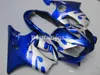 Kit de carénage de pièces de moto d'injection pour Honda CBR600 F4I 04 05 06 07 ensemble de carénages bleu argent CBR600 F4I 2004-2007 IY30