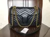 9 цветная классическая популярная сумка-мессенджер Marmont 446744 сумка из высококачественной кожи женская сумка через плечо с серебряной цепочкой kfecf