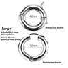 30-50mm adjustable metal stainless steel Cockrings penis ring male chastity ball stretcher bondage weight rings