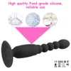 Silicone USB Rechargeable Perles anales Butt Butt Pild Vibrator Sex Toys for Men Long Anus Vibrator Plugs anal Produit adulte pour Gay Y20044600826