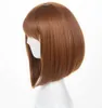 Envío gratis Encantador nuevo hermoso Calidad caliente venta Peluca Anime My Hero Academia Short Brown Bob Cosplay Pelucas de cabello