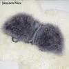 2019 Real Fur Cape Shrug Женщины Подлинная перо страуса меха Шали Пончо Мода Горячие продажи Один размер S1264