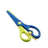 New 1 Pcs 137mm Mini Safety Round Head Plastic Scissors Student Kids Paper Cutting Minions Supplies for Kindergarten School